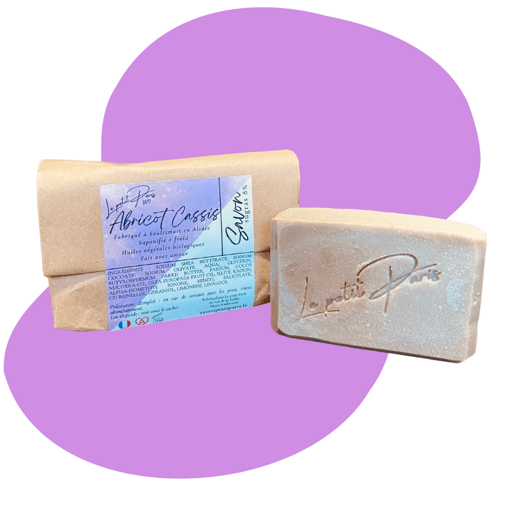 Savon solide abricot cassis le petit paris savon SAF