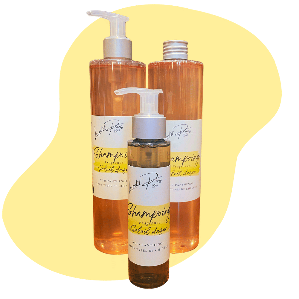 Le petit Paris savon artisanal cosmétique naturel shampoing naturel soleil d'azur
